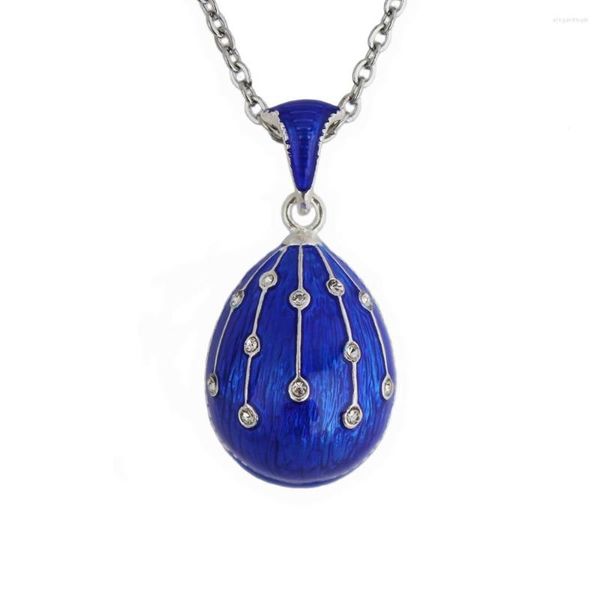pendant necklaces test jewelry brass enamel handmade russian easter vintage egg charm crystal rhinestone necklace gift to women, Silver
pendant necklaces test jewelry brass enamel handmade russian easter vintage egg charm crystal rhinestone necklace gift to women, Silver