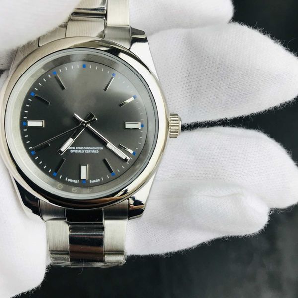 wristwatches new luxury mens watch exp style 40mm black dial automatic movement 316l stainless steel with sapphire mirror folding buck watch, Slivery;brown
wristwatches new luxury mens watch exp style 40mm black dial automatic movement 316l stainless steel with sapphire mirror folding buck watch, Slivery;brown