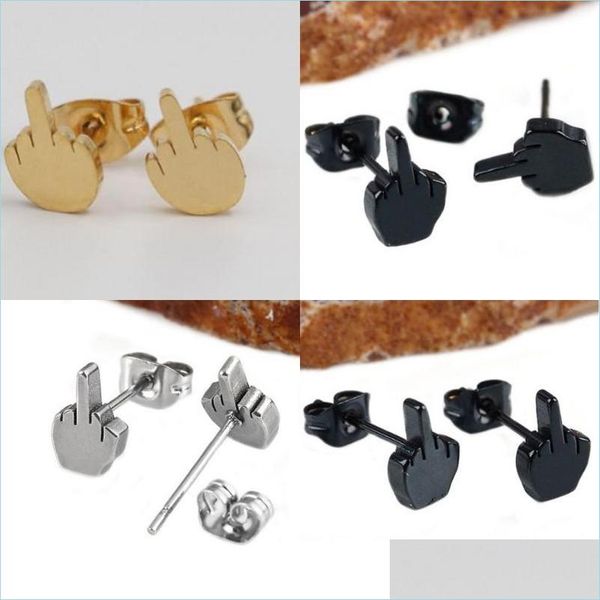 clip on screw back 2pcs stainless steel black middle finger up women men ear jewelry studs earring punk cool gold sier plated 104 w2 dhqrp, Silver
clip on screw back 2pcs stainless steel black middle finger up women men ear jewelry studs earring punk cool gold sier plated 104 w2 dhqrp, Silver