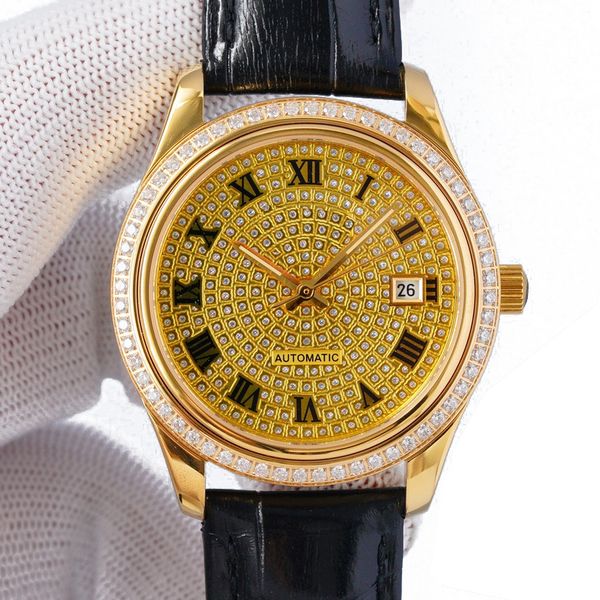 men's watch precise power depth waterproof and automatic movement on the chain 39mm gold, Slivery;brown
men's watch precise power depth waterproof and automatic movement on the chain 39mm gold, Slivery;brown