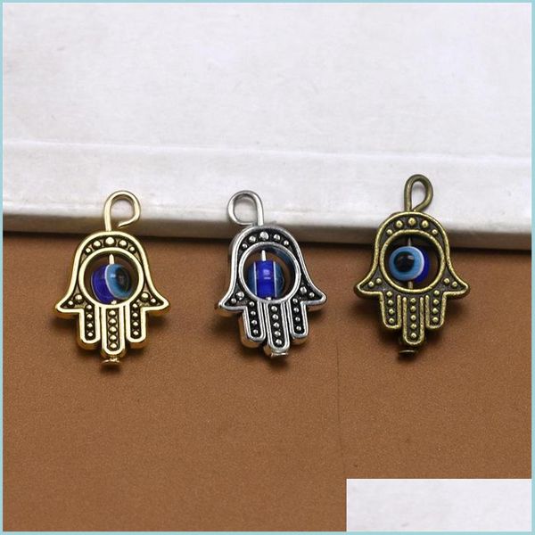 charms 90pcs hamsa hand blue eye bead kabh good luck charm pendant jewelry diy fit bracelets necklace earrings 18.2x12.8mm 3color a-3 dho4l, Bronze;silver
charms 90pcs hamsa hand blue eye bead kabh good luck charm pendant jewelry diy fit bracelets necklace earrings 18.2x12.8mm 3color a-3 dho4l, Bronze;silver