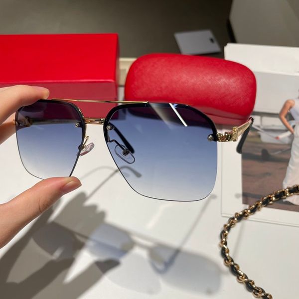 luxury designer sunglasses for woman buffalo horn glasses mens rimless fashion sport carti sun glasses silver gold metal frame eyewear lunet, White;black
luxury designer sunglasses for woman buffalo horn glasses mens rimless fashion sport carti sun glasses silver gold metal frame eyewear lunet, White;black