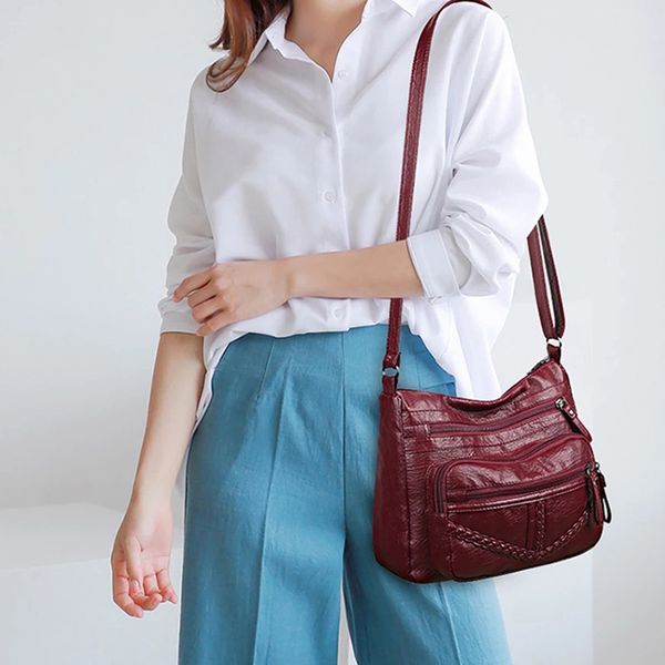 new vintage soft leather luxury purses handbags women's bag design multi-pocket ladies crossbody shoulder bags black
new vintage soft leather luxury purses handbags women's bag design multi-pocket ladies crossbody shoulder bags black