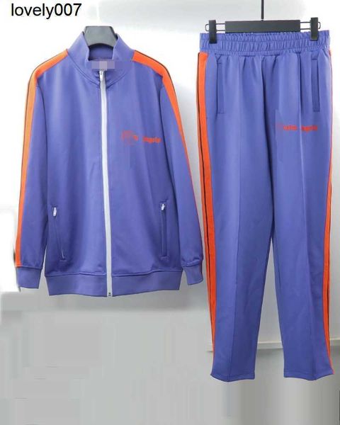 men's designer tracksuits palmss color contrast striped ribbon high street leisure sports suit angelss, Gray
men's designer tracksuits palmss color contrast striped ribbon high street leisure sports suit angelss, Gray