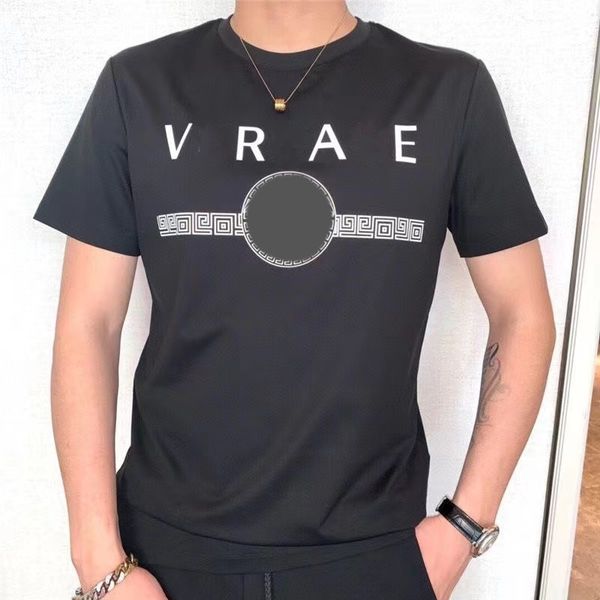 2022 summer new designer t-shirt cotton round neck short sleeve loose korean style couple dress, White;black
2022 summer new designer t-shirt cotton round neck short sleeve loose korean style couple dress, White;black