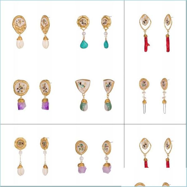 dangle chandelier women irregar natural stone pearl earrings reiki gem dangle hook drop earring vintage female shell resin coral jew dhhpd, Silver
dangle chandelier women irregar natural stone pearl earrings reiki gem dangle hook drop earring vintage female shell resin coral jew dhhpd, Silver