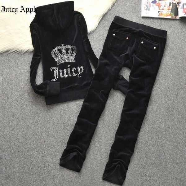 juicy apple women's tracksuits rhinestone velvet sweatshirt and pants two piece set velour suits met womens outfit jogging clothes, Gray
juicy apple women's tracksuits rhinestone velvet sweatshirt and pants two piece set velour suits met womens outfit jogging clothes, Gray