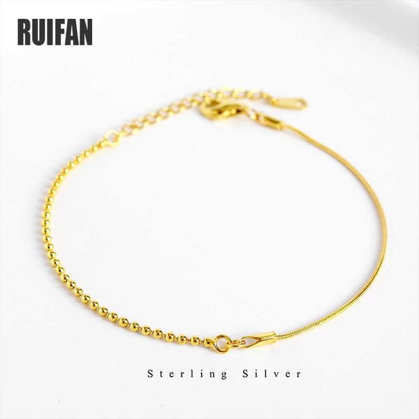 beaded strands ruifan gold/silver color silm snake chain beads chain splicing bracelet 925 sterling silver bracelets for women jewelry ybr16, Black
beaded strands ruifan gold/silver color silm snake chain beads chain splicing bracelet 925 sterling silver bracelets for women jewelry ybr16, Black
