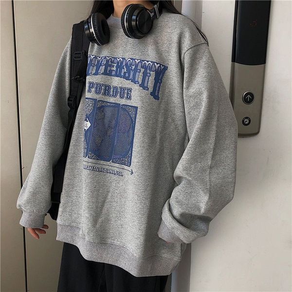 22ss women's hoodies sweatshirts o-neck pullover women korean loose clothes oversized sweatshirt vintage oversized harajuku hoodie, Black
22ss women's hoodies sweatshirts o-neck pullover women korean loose clothes oversized sweatshirt vintage oversized harajuku hoodie, Black
