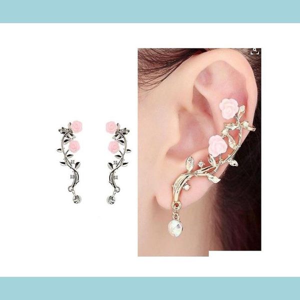 ear cuff rose flower ear studs branch earrings women gold plated sier plating cuff clip personality jewelry fashion ornaments 2 5sc l dhx9g, Silver
ear cuff rose flower ear studs branch earrings women gold plated sier plating cuff clip personality jewelry fashion ornaments 2 5sc l dhx9g, Silver
