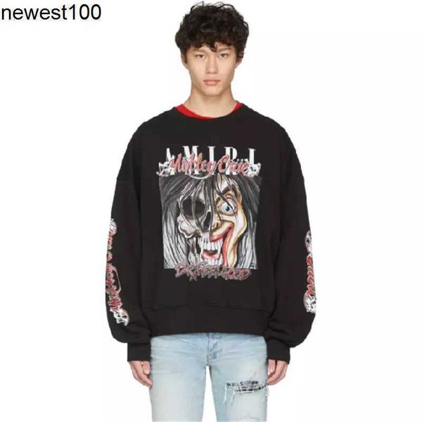 men's hoodies designer sweatshirts brand amirs wind printed grimace couples hooded sweater spring, Black
men's hoodies designer sweatshirts brand amirs wind printed grimace couples hooded sweater spring, Black
