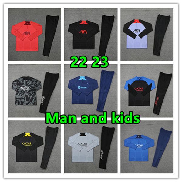 2022 23 soccer tracksuit survetement training chandal survetements jogging maillot football, Black
2022 23 soccer tracksuit survetement training chandal survetements jogging maillot football, Black