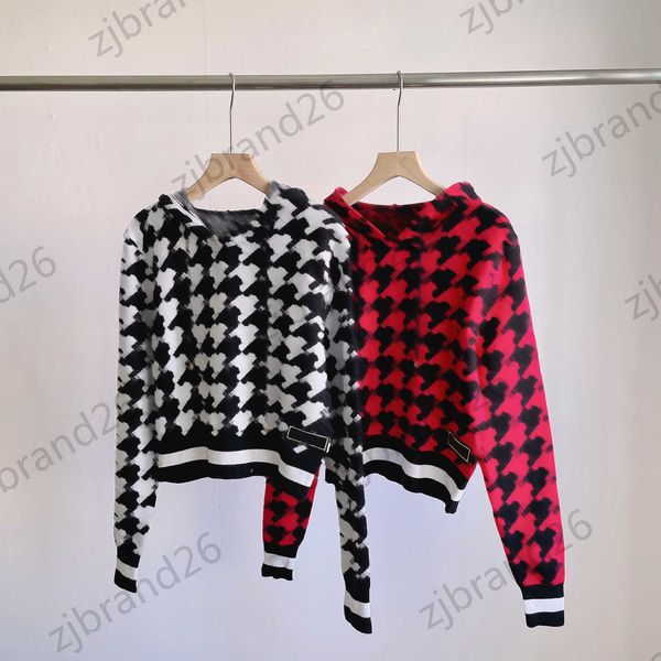womens designer hoodies checkerboard contrasting hooded sweatshirts hem stripe brand logo short style hoody designer elegant temperament wom, Black
womens designer hoodies checkerboard contrasting hooded sweatshirts hem stripe brand logo short style hoody designer elegant temperament wom, Black