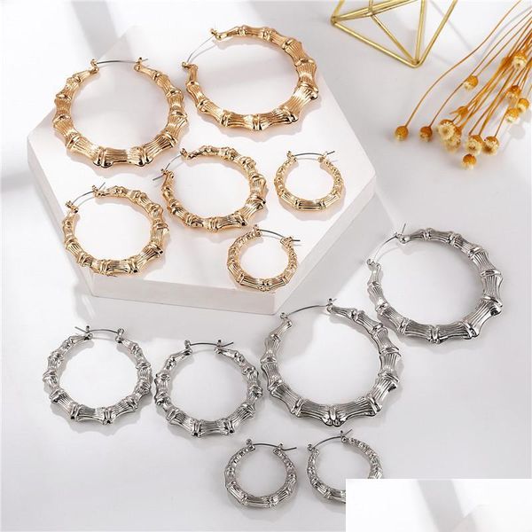 hoop huggie sliver/gold color big bamboo circle hoop earrings for women hip hop large celebr n58f 260 t2 drop delivery 2022 jewelry e dh1ow, Golden;silver
hoop huggie sliver/gold color big bamboo circle hoop earrings for women hip hop large celebr n58f 260 t2 drop delivery 2022 jewelry e dh1ow, Golden;silver