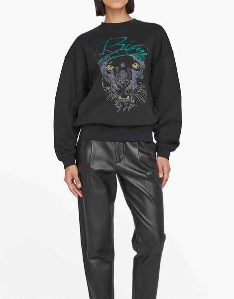 anine bing women's fashion classic cotton sweatshirt ab new anine print letter embroidery sweater brushed cotton round neck pullover ho, Black
anine bing women's fashion classic cotton sweatshirt ab new anine print letter embroidery sweater brushed cotton round neck pullover ho, Black