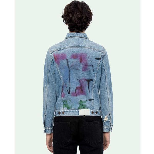 off designer denim jacket hand painted graffiti arrow sky blue denims coat fashion brand ow men women long sleeves, Black;brown
off designer denim jacket hand painted graffiti arrow sky blue denims coat fashion brand ow men women long sleeves, Black;brown