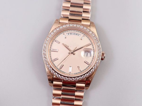 with original box luxury watches 41mm mens 18k yellow rose gold dial bigger diamond automatic fashion brand men's watch wristwatch 2813, Slivery;brown
with original box luxury watches 41mm mens 18k yellow rose gold dial bigger diamond automatic fashion brand men's watch wristwatch 2813, Slivery;brown