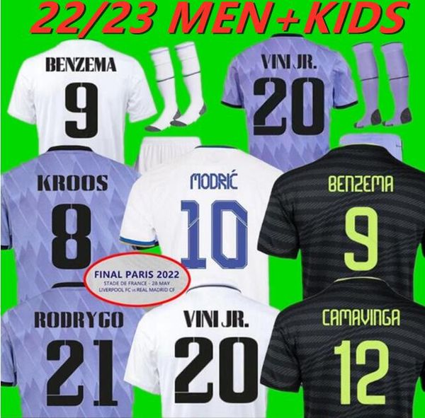 2023 benzema finals soccer jersey 21 22 23 football shirt real madrids camavinga alaba modric valverde fourth camiseta men kids 2021 2022 un, Black;yellow
2023 benzema finals soccer jersey 21 22 23 football shirt real madrids camavinga alaba modric valverde fourth camiseta men kids 2021 2022 un, Black;yellow