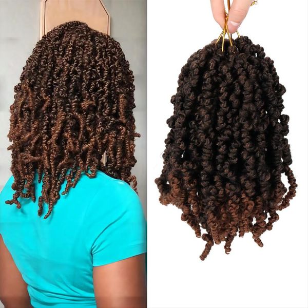10 inch spring twist hair short curly passion twist crochet braids 15 strands/pack synthetic braiding hair extension ls28, Black
10 inch spring twist hair short curly passion twist crochet braids 15 strands/pack synthetic braiding hair extension ls28, Black