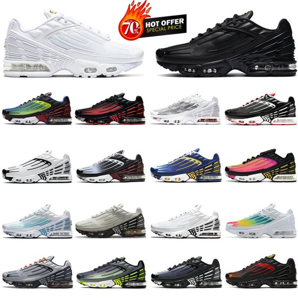 classic running shoes tn plus 3 mens and womens sports trainers sneakers hundred hollowed triple black white zebra rainbow eur 36-45
classic running shoes tn plus 3 mens and womens sports trainers sneakers hundred hollowed triple black white zebra rainbow eur 36-45