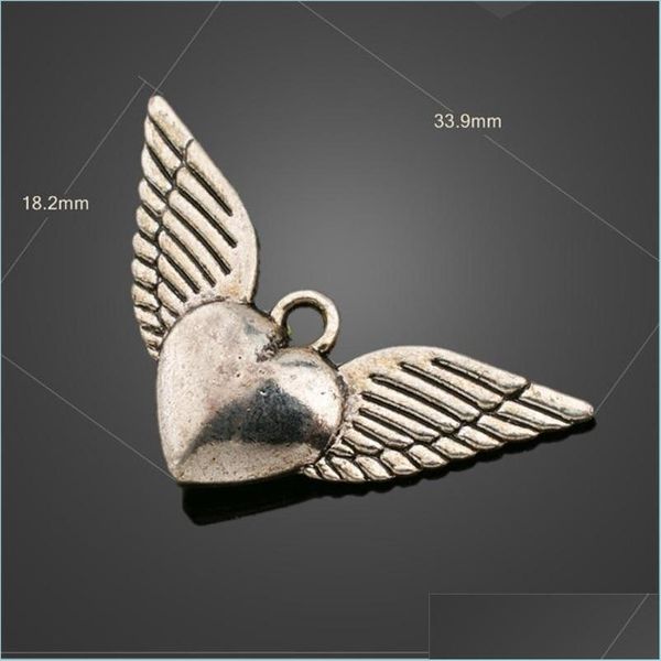 charms angel heart wings spacer charm beads pendants 200pcs/lot antique sier alloy handmade jewelry findings components diy l189 33 dhxsz, Bronze;silver
charms angel heart wings spacer charm beads pendants 200pcs/lot antique sier alloy handmade jewelry findings components diy l189 33 dhxsz, Bronze;silver