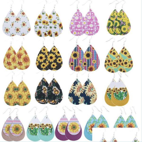 dangle chandelier sunflower printed faux leather teardrop earrings colorf layered flower pattern water drop creative gifts delivery dhv4p, Silver
dangle chandelier sunflower printed faux leather teardrop earrings colorf layered flower pattern water drop creative gifts delivery dhv4p, Silver