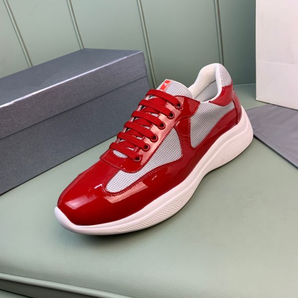 fashion america's cup bike fabric sneakers shoes patent leather mesh flat men rubber botto trainers designer sneaker green red lace-up, Black
fashion america's cup bike fabric sneakers shoes patent leather mesh flat men rubber botto trainers designer sneaker green red lace-up, Black
