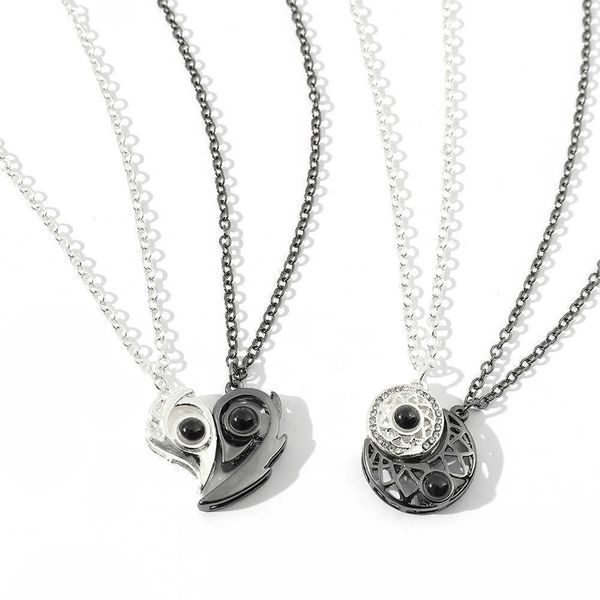 pendant necklaces languages i love you necklace projection pendant sun and moon love memory confession necklace couple gift for friends l221, Silver
pendant necklaces languages i love you necklace projection pendant sun and moon love memory confession necklace couple gift for friends l221, Silver