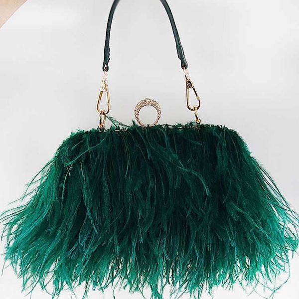 luxury ostrich feather party evening clutch s 2022 women wedding purses and handbags small shoulder chain designer bag
luxury ostrich feather party evening clutch s 2022 women wedding purses and handbags small shoulder chain designer bag