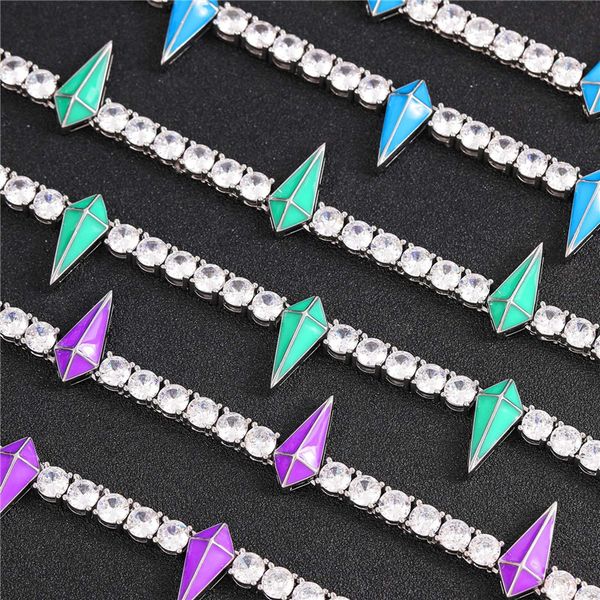 white yellow gold plated bling full cz diamond 5mm 16inch -24inch cz tennis chain necklace punk hiphop jewelry for men, Silver
white yellow gold plated bling full cz diamond 5mm 16inch -24inch cz tennis chain necklace punk hiphop jewelry for men, Silver