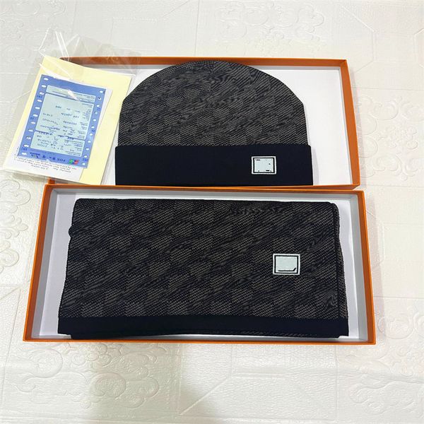 fashion spring classic grid summer knitted cashmere scarf hat set autumn female beanie skull caps the winter to keep warm 20ss, Blue;gray
fashion spring classic grid summer knitted cashmere scarf hat set autumn female beanie skull caps the winter to keep warm 20ss, Blue;gray