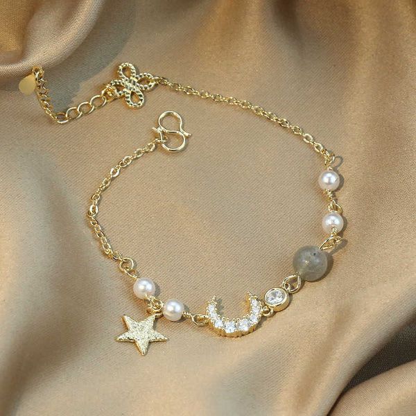beaded strands crystal star moon charm 925 sterling silver bracelet for women pearl bracelet bangle wedding jewelry birthday party gift l221, Black
beaded strands crystal star moon charm 925 sterling silver bracelet for women pearl bracelet bangle wedding jewelry birthday party gift l221, Black