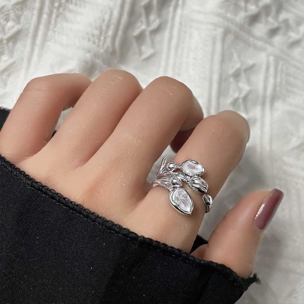 cluster rings 925 stamped crystal flower adjustable open rings for women girl kids fashion jewelry wedding engagement party gift anillos muj, Golden;silver
cluster rings 925 stamped crystal flower adjustable open rings for women girl kids fashion jewelry wedding engagement party gift anillos muj, Golden;silver