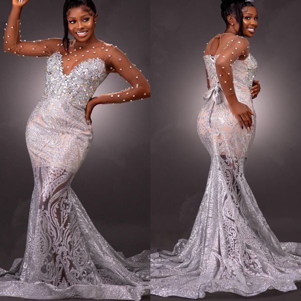 2022 arabic aso ebi silver mermaid prom dresses crystals beaded evening formal party second reception birthday engagement gowns dress zj777, Black
2022 arabic aso ebi silver mermaid prom dresses crystals beaded evening formal party second reception birthday engagement gowns dress zj777, Black