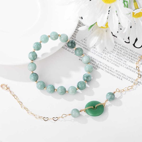 beaded strands fashion double layers green natural crystal jade beads gold plated strand bracelets women handmade jewelry accessories ybr302, Black
beaded strands fashion double layers green natural crystal jade beads gold plated strand bracelets women handmade jewelry accessories ybr302, Black