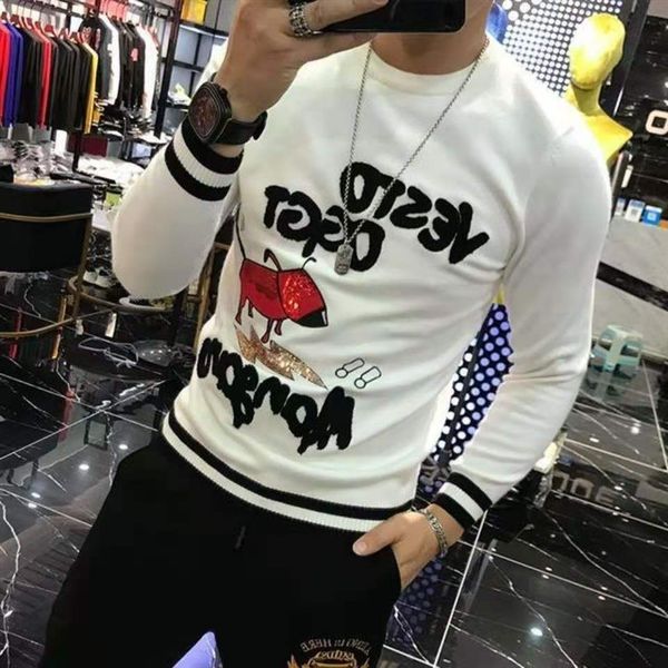 mens designer sweater diamond o neck bolt dog spring pullover embroidery fashion tyle jumper hip hop, White;black
mens designer sweater diamond o neck bolt dog spring pullover embroidery fashion tyle jumper hip hop, White;black