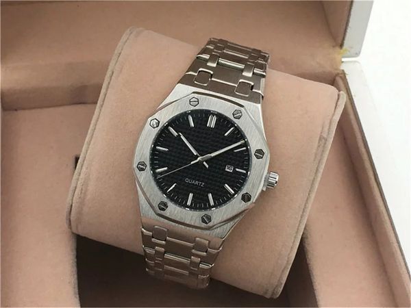 fashion silver gold men's ap watches stainless steel material butterfly buckle quartz watch dial diameter 43mm hj125, Blue;white
fashion silver gold men's ap watches stainless steel material butterfly buckle quartz watch dial diameter 43mm hj125, Blue;white