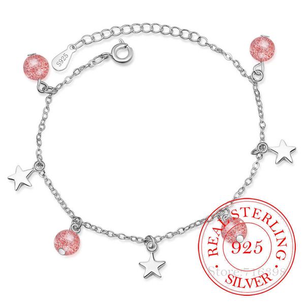 beaded strands 925 sterling silver strawberry crystal star charm bracelets bangle for women gift femme fashion prevent allergy l221012, Black
beaded strands 925 sterling silver strawberry crystal star charm bracelets bangle for women gift femme fashion prevent allergy l221012, Black