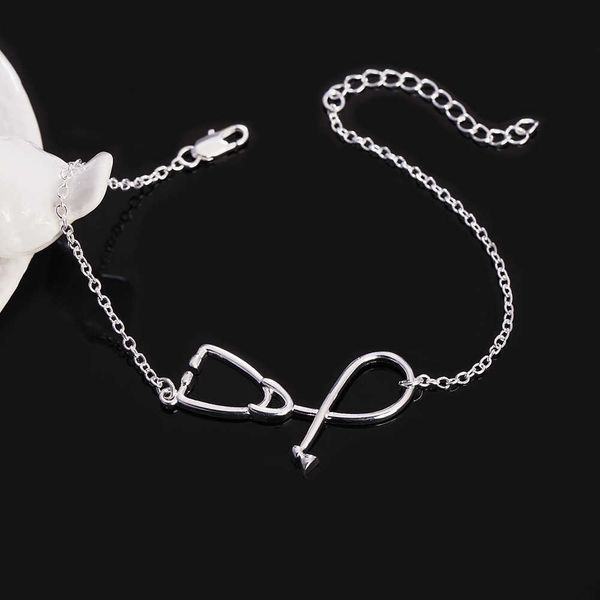beaded strands jewelry 925 sterling silver simple stethoscope chain bracelets for women fashion wedding party christmas gifts l221012, Black
beaded strands jewelry 925 sterling silver simple stethoscope chain bracelets for women fashion wedding party christmas gifts l221012, Black