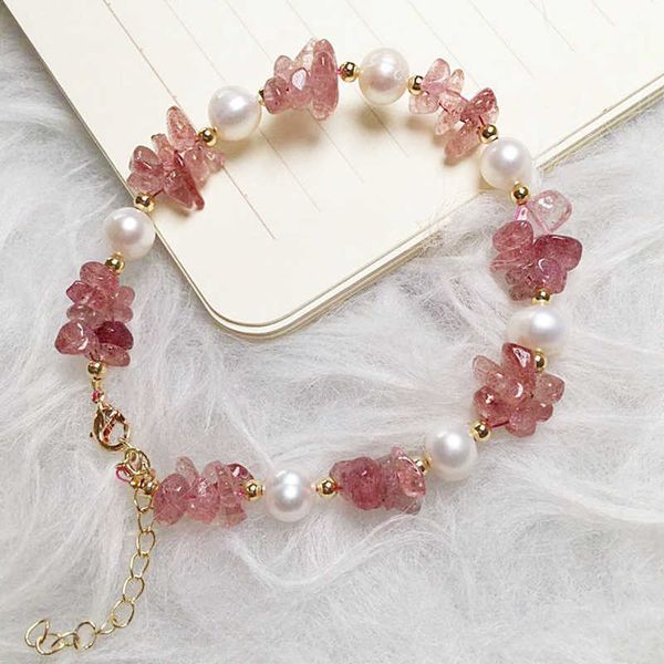 beaded strands natural red strawberry crystal freshwater pearls beaded strand bracelets for women female fashion jewelry new arrival ybr284, Black
beaded strands natural red strawberry crystal freshwater pearls beaded strand bracelets for women female fashion jewelry new arrival ybr284, Black