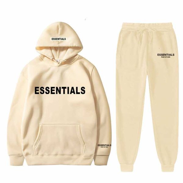 men's tracksuits fear of fog double line essentials new set chest stamping couple's clothes and pants, Gray
men's tracksuits fear of fog double line essentials new set chest stamping couple's clothes and pants, Gray