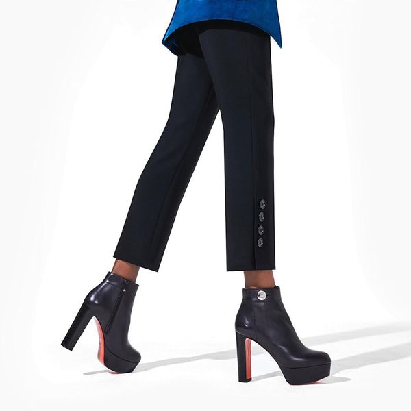 women's ankle boots high heels janis short luxury fashion red soled leather designer wedding party thick heels alta 120mm with box eu 3, Black
women's ankle boots high heels janis short luxury fashion red soled leather designer wedding party thick heels alta 120mm with box eu 3, Black