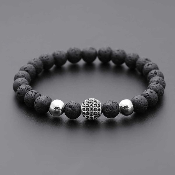 beaded strands 2021 classic 10mm disco ball charm bracelet men 8mm lava stone bracelet for men women wedding jewerly gift l221012, Black
beaded strands 2021 classic 10mm disco ball charm bracelet men 8mm lava stone bracelet for men women wedding jewerly gift l221012, Black