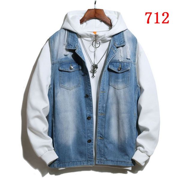 autumn winter men denim jacket fashion self-cultivation casual two-color stitching black/red black/blue black/white jeans jacket nn07qkn12, Black;brown
autumn winter men denim jacket fashion self-cultivation casual two-color stitching black/red black/blue black/white jeans jacket nn07qkn12, Black;brown