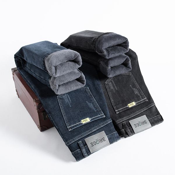 autumn and winter mens jeans fashion stretch with velvet thick man jeans slim small straight tube warm large size casual pants, Blue
autumn and winter mens jeans fashion stretch with velvet thick man jeans slim small straight tube warm large size casual pants, Blue