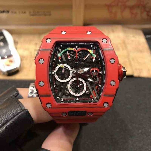 luxury mens mechanics watch richa rm wristwatch wine barrel leisure business rm50-03 full automatic mechanical mill red carbon fiber tape
luxury mens mechanics watch richa rm wristwatch wine barrel leisure business rm50-03 full automatic mechanical mill red carbon fiber tape