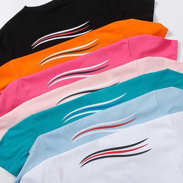womens t shirt classic candy-colored trendy macarons designer wave tees casual short sleeve ins hot, White
womens t shirt classic candy-colored trendy macarons designer wave tees casual short sleeve ins hot, White
