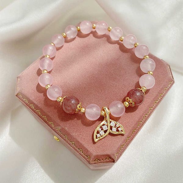 beaded strands gold plated mermaid tail pink strawberry crystal beads beaded strand bracelets bangle for women girls fashion jewelry ybr277, Black
beaded strands gold plated mermaid tail pink strawberry crystal beads beaded strand bracelets bangle for women girls fashion jewelry ybr277, Black
