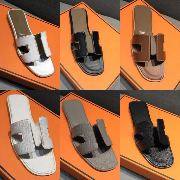 designer slippers for women's summer sandals with box genuine leather 2022 new style flat bottom line type fashionable women shoes larg, Black
designer slippers for women's summer sandals with box genuine leather 2022 new style flat bottom line type fashionable women shoes larg, Black