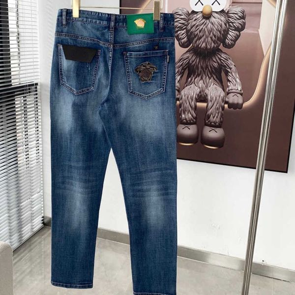 designer mens loose jeanss vers pants business casual long medusa gold-plated button man sweatpants baggy jeans for men pbme, Blue
designer mens loose jeanss vers pants business casual long medusa gold-plated button man sweatpants baggy jeans for men pbme, Blue